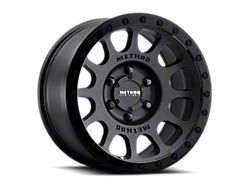 Method Race Wheels MR305 NV Matte Black with Gloss Black Lip 6-Lug Wheel; 18x9; 18mm Offset (22-26 Tundra)