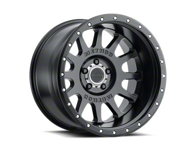 Method Race Wheels MR605 NV Matte Black 5-Lug Wheel; 20x9; -12mm Offset (14-21 Tundra)