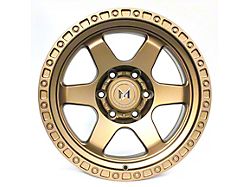 MFlow Racing MF03 Matte Bronze 6-Lug Wheel; 17x9; 0mm Offset (21-25 Bronco, Excluding Raptor)