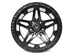 MFlow Racing MF01 Matte Black Wheel; 17x9; -12mm Offset (20-26 Jeep Gladiator JT)