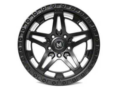 MFlow Racing MF01 Matte Black Wheel; 17x9; -12mm Offset (07-18 Jeep Wrangler JK)