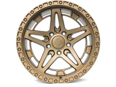 MFlow Racing MF01 Matte Bronze Wheel; 17x9; -12mm Offset (07-18 Jeep Wrangler JK)