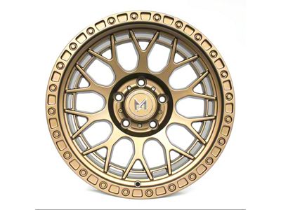 MFlow Racing MF02 Matte Bronze Wheel; 17x9; -12mm Offset (07-18 Jeep Wrangler JK)