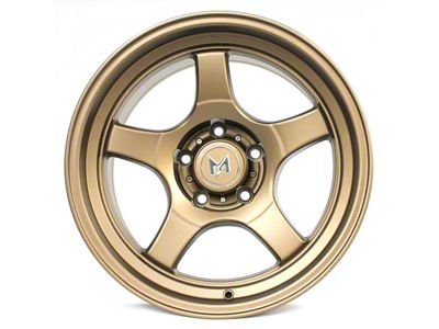 MFlow Racing MF05 Matte Bronze Wheel; 17x9; -12mm Offset (07-18 Jeep Wrangler JK)