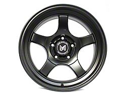 MFlow Racing MF05 Matte Black Wheel; 17x9; -12mm Offset (18-25 Jeep Wrangler JL)