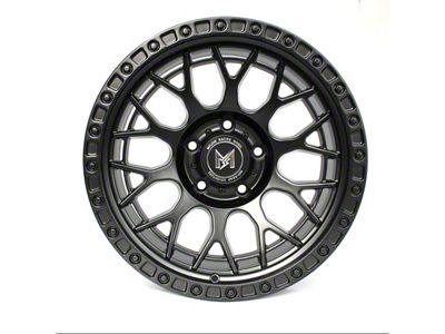 MFlow Racing MF02 Matte Black 6-Lug Wheel; 17x9; -12mm Offset (17-24 Titan)