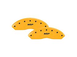 MGP Brake Caliper Covers with MGP Logo; Yellow; Front and Rear (10-24 4Runner)