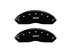 MGP Brake Caliper Covers with MGP Logo; Black; Front Only (05-23 Tacoma, Excluding X-Runner)