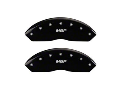 MGP Brake Caliper Covers with MGP Logo; Black; Front Only (05-23 Tacoma, Excluding X-Runner)