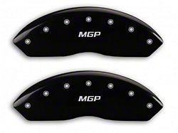 MGP Brake Caliper Covers with MGP Logo; Black; Front and Rear (03-06 Jeep Wrangler TJ w/ Rear Disc Brakes)
