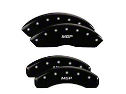 MGP Brake Caliper Covers with MGP Logo; Black; Front and Rear (21-25 Bronco)