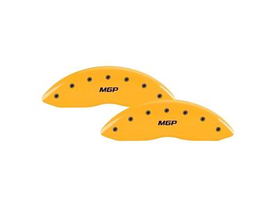MGP Brake Caliper Covers with MGP Logo; Yellow; Front and Rear (21-25 Bronco Sport)