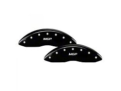 MGP Brake Caliper Covers with MGP Logo; Black; Front and Rear (20-25 Jeep Gladiator JT)