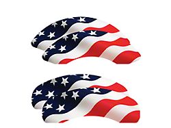 MGP Brake Caliper Covers; Stars and Stripes; Front and Rear (07-18 Jeep Wrangler JK)