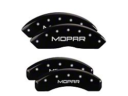 MGP Brake Caliper Covers with MGP Logo; Black; Front and Rear (18-26 Jeep Wrangler JL, Excluding 4xe & Rubicon 392)