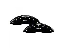 MGP Brake Caliper Covers with MGP Logo; Black; Front and Rear (20-24 Titan XD)