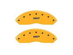 MGP Brake Caliper Covers with MGP Logo; Yellow; Front Only (05-23 Tacoma, Excluding X-Runner)