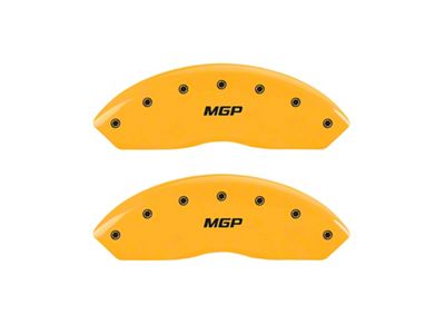 MGP Brake Caliper Covers with MGP Logo; Yellow; Front Only (05-23 Tacoma, Excluding X-Runner)