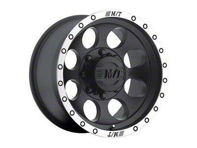 Mickey Thompson CLASSIC BAJA LOCK Matte Black Wheel; 17x9; -12mm Offset (76-86 Jeep CJ7)