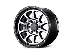 MID Wheels by RAYS M10 Black/DC and MC/Black Clear 6-Lug Wheel; 17x8.5; 0mm Offset (22-26 Bronco Raptor)
