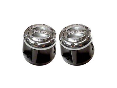 Mile Marker Premium Locking Hubs; 6-Bolt 27-Spline; Polished (76-86 Jeep CJ7)