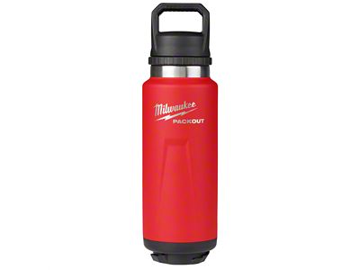 Milwaukee Tool PACKOUT Insulated Bottle with Chug Lid; Red; 36-Ounce