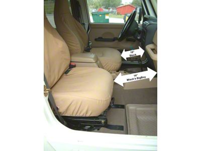 Misch 4x4 2-Inch BigBoy Seat Brackets; Passenger Side (07-10 Jeep Wrangler JK 2-Door; 07-18 Jeep Wrangler JK 4-Door)