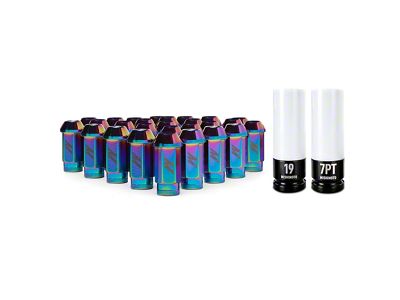 Mishimoto Neo Chrome Locking Lug Nut Kit; M12 x 1.5; Set of 27 (21-25 Bronco, Excluding Raptor)