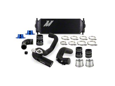 Mishimoto Performance Intercooler Kit with Black Piping; Black (21-25 2.3L EcoBoost Bronco)
