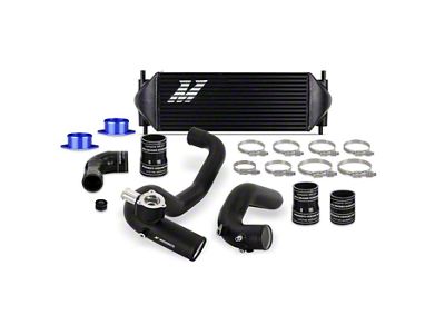 Mishimoto Performance Intercooler Kit with Black Piping; Black (21-25 2.7L EcoBoost Bronco)