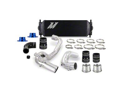 Mishimoto Performance Intercooler Kit with Polished Piping; Black (21-25 2.3L EcoBoost Bronco)