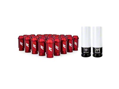 Mishimoto Red Locking Lug Nut Kit; M12 x 1.5; Set of 27 (21-25 Bronco, Excluding Raptor)