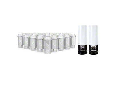 Mishimoto Silver Locking Lug Nut Kit; M12 x 1.5; Set of 27 (21-25 Bronco, Excluding Raptor)