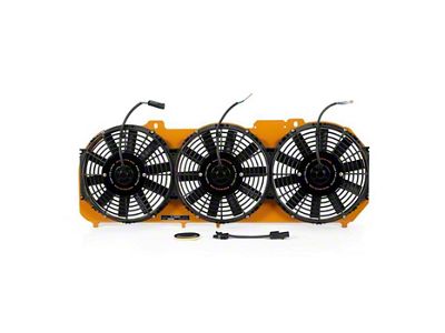 Mishimoto Performance Aluminum Fan Shroud with Fan Controller; Gold (89-01 4.0L Jeep Cherokee XJ)