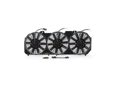 Mishimoto Performance Aluminum Fan Shroud without Fan Controller; Black (89-01 4.0L Jeep Cherokee XJ)