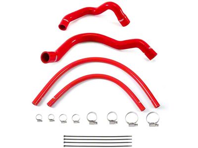 Mishimoto Silicone Radiator and Heater Hose Kit; Red (91-01 4.0L Jeep Cherokee XJ)