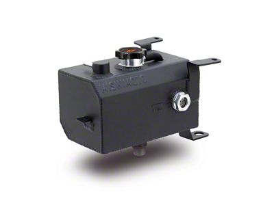 Mishimoto Aluminum Coolant Expansion Tank; Black (20-26 Jeep Gladiator JT)