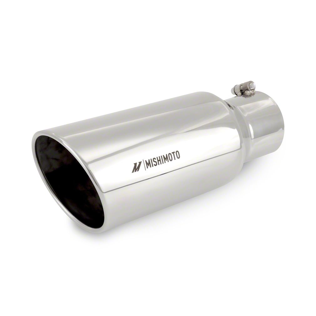 Mishimoto Jeep Wrangler Exhaust Tip; 6Inch; Polished MMEXHTIPDSL56