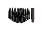 Mishimoto Black Steel Spiked Lug Nuts; M12 x 1.5; Set of 24 (05-26 Tacoma)