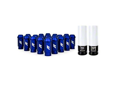 Mishimoto Blue Locking Lug Nut Kit; 1/2-Inch x 20; Set of 20 (05-15 2WD Tacoma, Excluding Pre Runner)