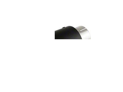 Mishimoto Carbon Fiber Exhaust Tip; 3.50-Inch; Polished (Fits 2.50-Inch Tailpipe)