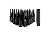 Mishimoto Black Steel Spiked Lug Nuts; M14 x 1.5; Set of 24 (22-25 Tundra)
