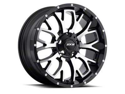 MKW Offroad M95 Satin Black 6-Lug Wheel; 20x9; -10mm Offset (04-15 Titan)