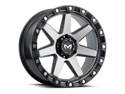 MKW Offroad M203 Matte Gray 6-Lug Wheel; 20x9; 1mm Offset (22-26 Bronco Raptor)