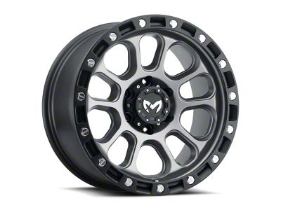MKW Offroad M204 Matte Gray 6-Lug Wheel; 20x9; 1mm Offset (22-26 Bronco Raptor)