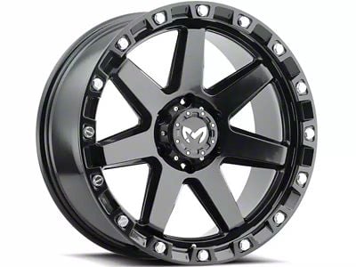 MKW Offroad M203 Satin Black Wheel; 20x9; 1mm Offset (20-25 Jeep Gladiator JT)
