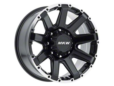 MKW Offroad M94 Satin Black Machined Wheel; 17x9; 10mm Offset (99-04 Jeep Grand Cherokee WJ)