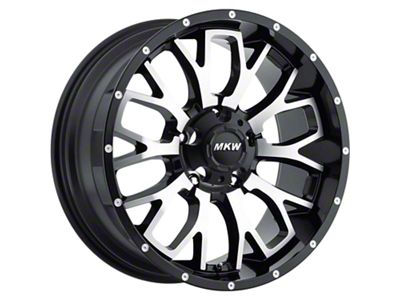 MKW Offroad M95 Satin Black Machined Wheel; 20x9; 10mm Offset (05-10 Jeep Grand Cherokee WK)