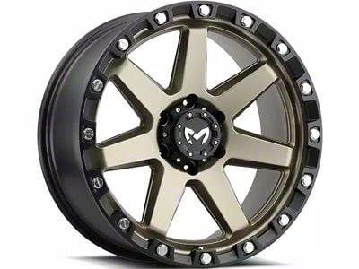 MKW Offroad M203 Matte Bronze Wheel; 17x8.5; 0mm Offset (07-18 Jeep Wrangler JK)
