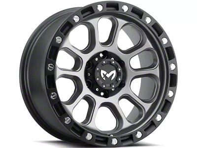 MKW Offroad M204 Matte Gray Wheel; 17x9; 0mm Offset (07-18 Jeep Wrangler JK)